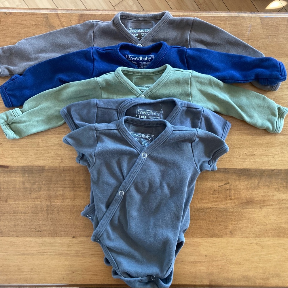 L’ovedbaby Organic Kimono Bodysuit Bundle